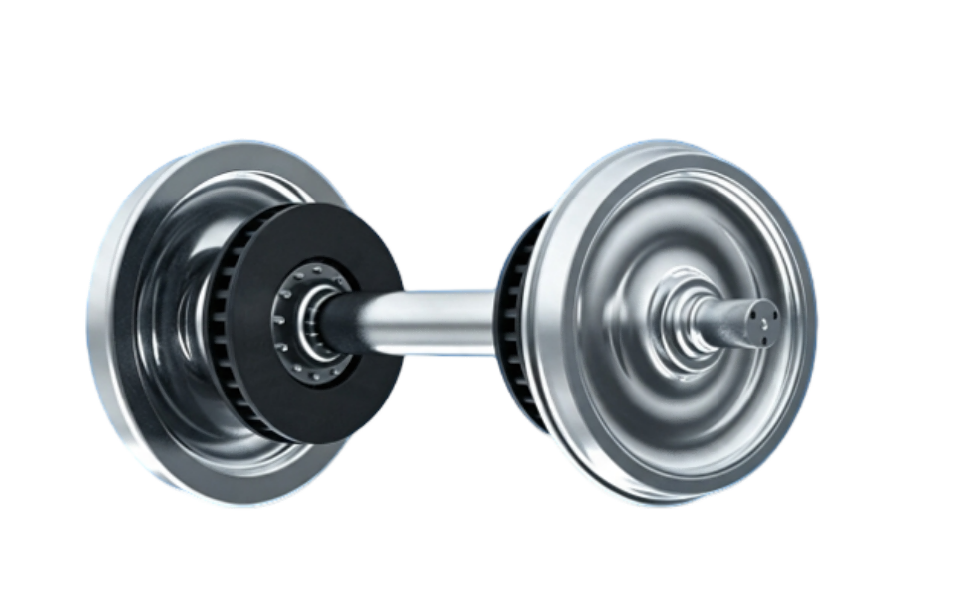 Railway wheelsets Length: 1600 mm～2600 mm Distance between inner sides: 840 mm ~ 1600 mm